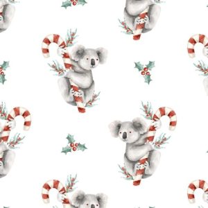 CF04 – Christmas Koala Fabric