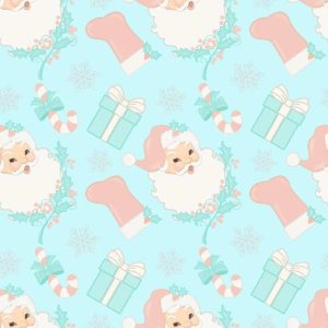 CF22 – Blue Christmas Printed Fabric
