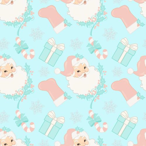 CF22 – Blue Christmas Printed Fabric