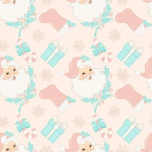 CF23 – Pink Christmas Printed Fabric