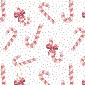 CF06 – Christmas Candy Cane Fabric