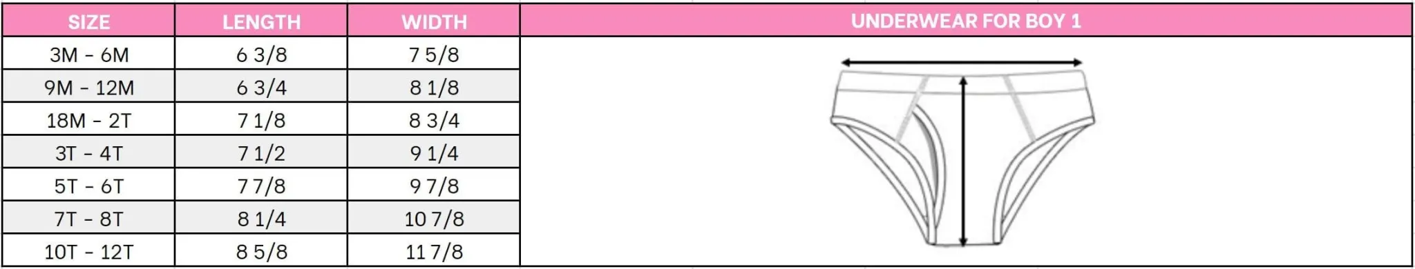 underwear-size-chart