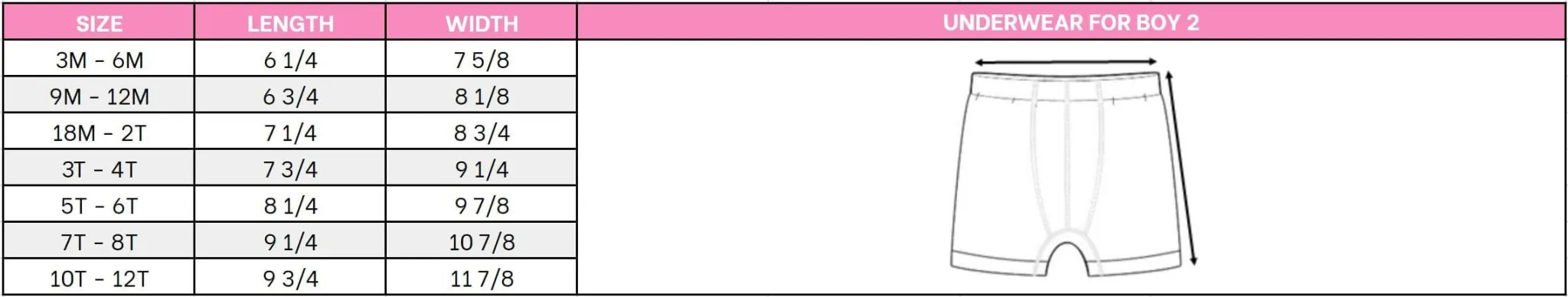 underwear-size-chart