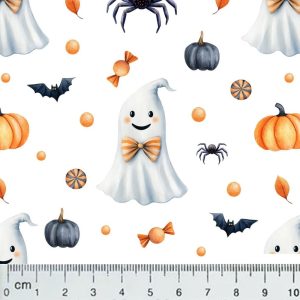 HF07 – Halloween printed fabric light color