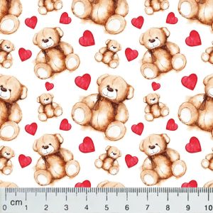 VF03 – Sweet bear Valentine fabric