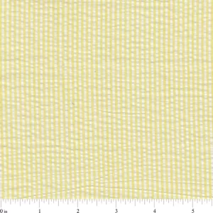F52 – Yellow Stripe Seersucker Fabric