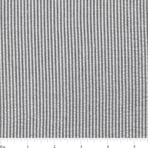 F47 – Black Stripe Seersucker Fabric