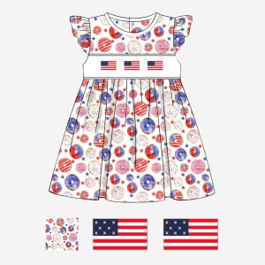 4th of July American flags sundress
