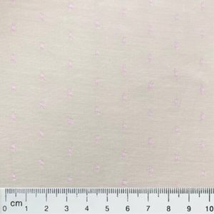 F19 – Cream swiss dot cotton fabric
