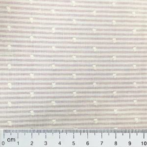 F16 – White cotton swiss dots plaid fabric