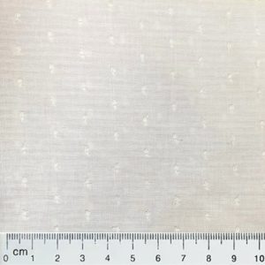 F15 – White swiss dots cotton fabric