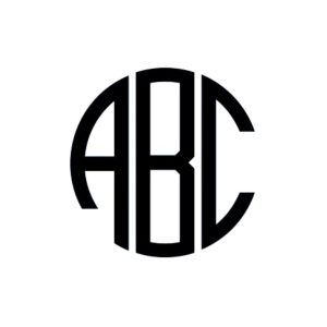 Circle Block monogram font