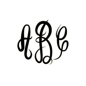 Fancy Circle monogram font