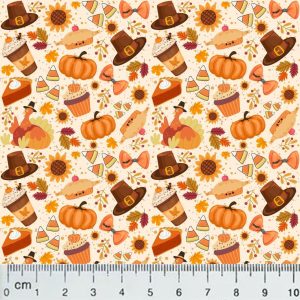TF02 – Thanksgiving printed fabric