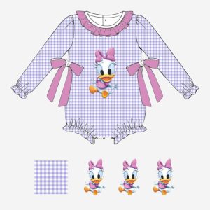 Applique girls bubble duck Donald