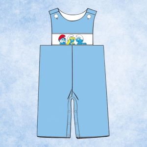 The Smurfs Smocked Boy Longall
