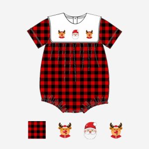 Christmas applique boy bubble