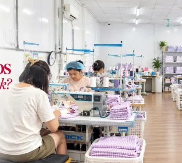 Cherrysmock workshop hand smocking in Vietnam