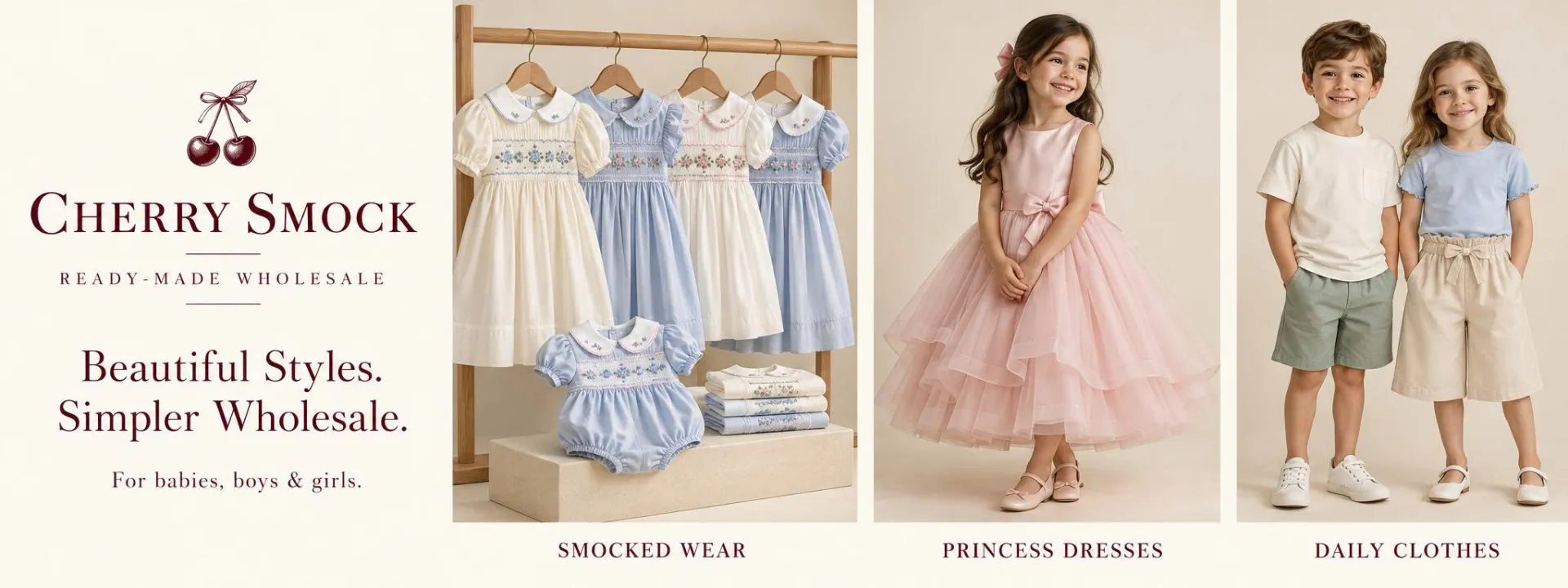Cherrysmock wholesale hand smocked children clothing
