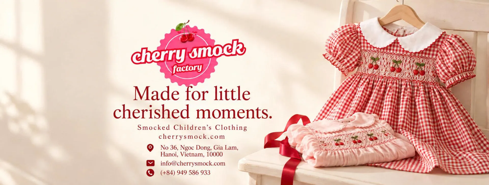 Cherrysmock hand smocked dresses and sets