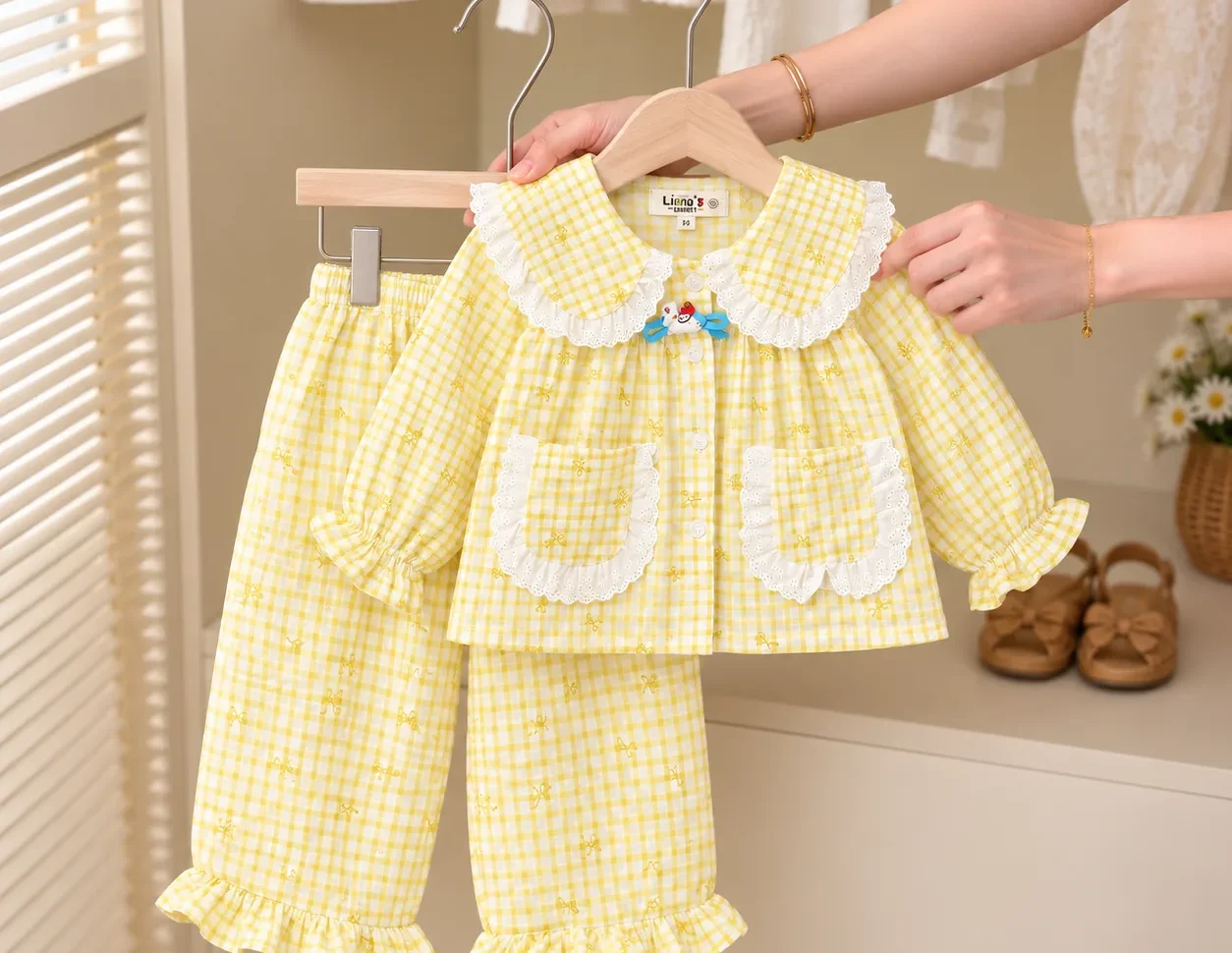 Kids Daily Set - Bow Clip - Cherrysmock wholesale, view 1