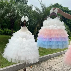 Tiered Ruffle Tulle Princess Dress