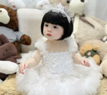 White Fluffy Tutu Princess Dress - Cherrysmock wholesale, view 1