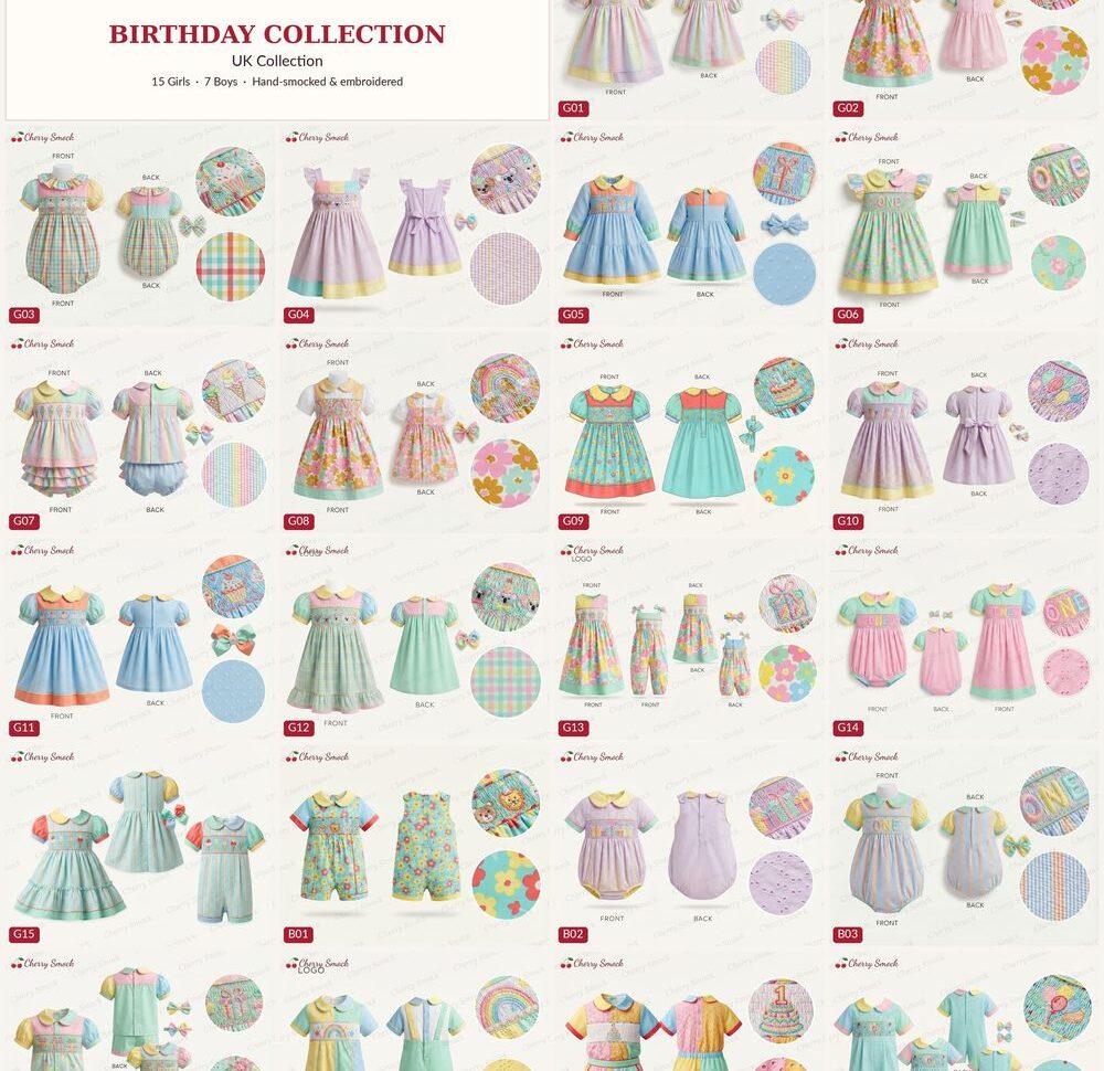 Cherrysmock Uk Bday Wholesale Hand-Smocked Collection Lookbook