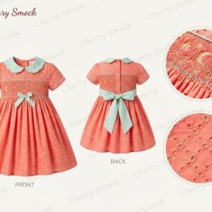 Cherrysmock New Year Girls Hand-Smocked Dress – UK Collection #G11 (CS-UK-NEWYEAR-G11)
