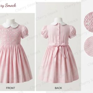 Cherrysmock Easter Girls Hand-Smocked Dress – UK Heritage Collection #G02 (CS-UK2-EASTER-G02)