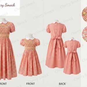 Cherrysmock Easter Girls Hand-Smocked Dress – UK Heritage Collection #G12 (CS-UK2-EASTER-G12)