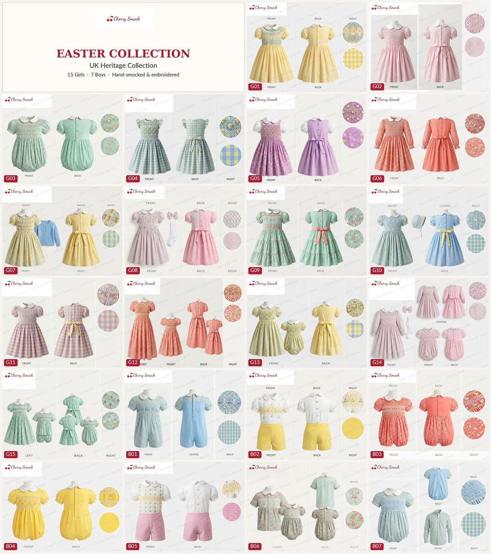 Cherrysmock UK Heritage Easter Collection Lookbook (22 Traditional Styles)