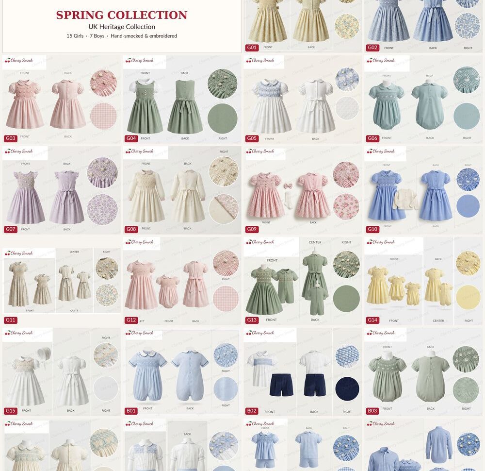Cherrysmock Uk2 Spring Wholesale Hand-Smocked Collection Lookbook