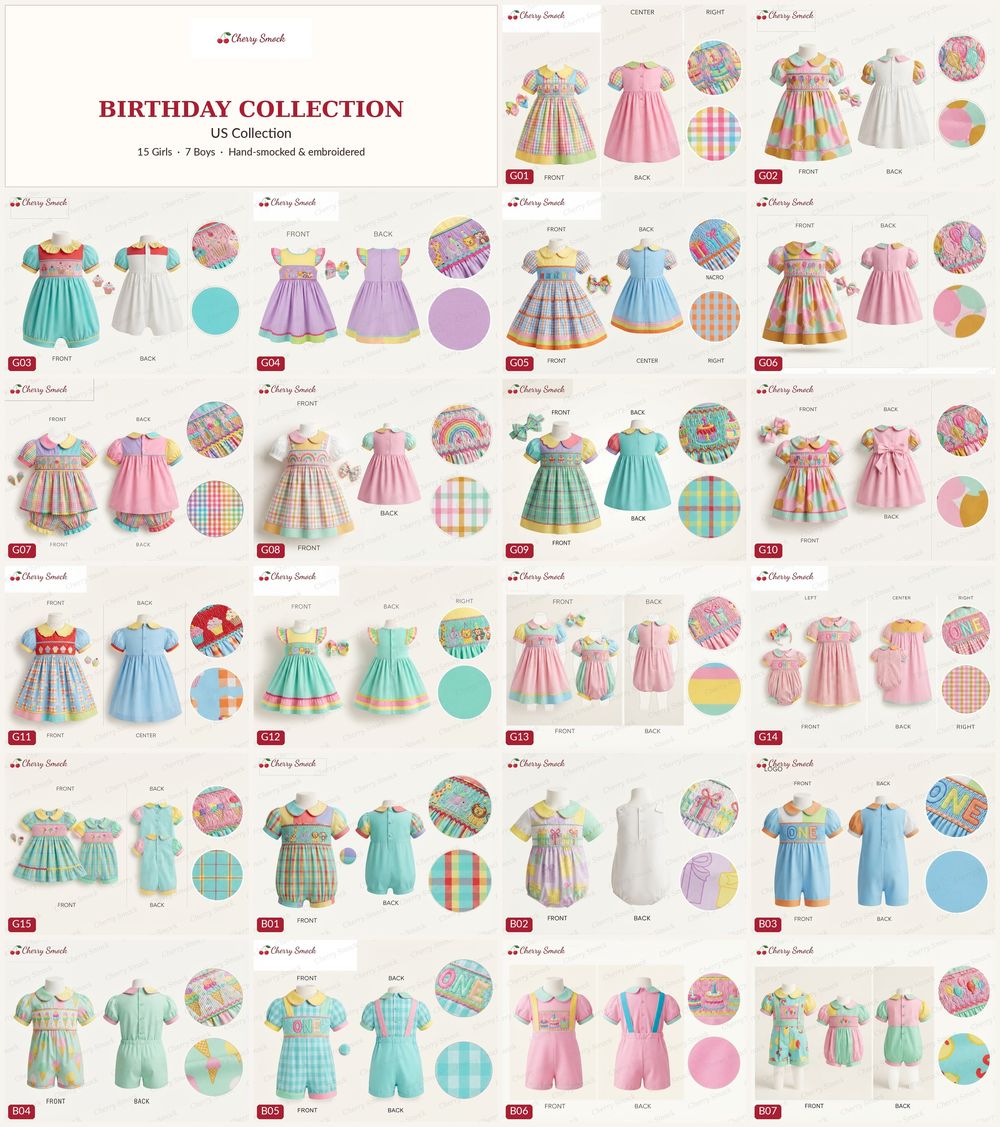Cherrysmock US Birthday Collection Lookbook (22 Milestone Styles)