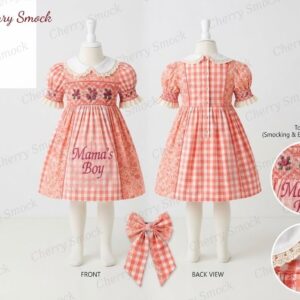 Cherrysmock Mother’s Day Girls Hand-Smocked Dress – US Collection #G02 (CS-US-MOTHERSDAY-G02)