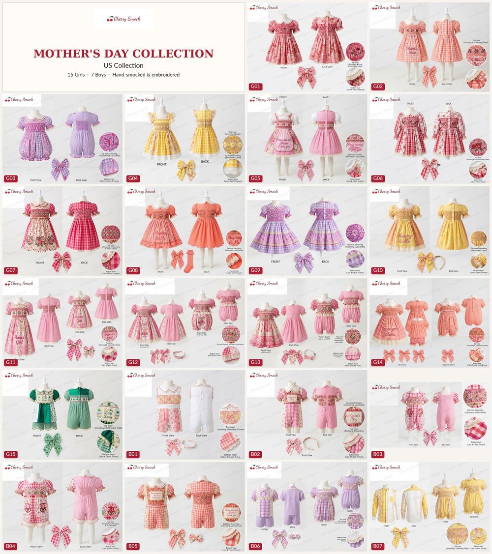 Cherrysmock Us Mothersday Wholesale Hand-Smocked Collection Lookbook