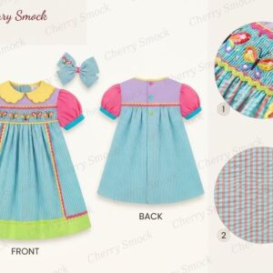 Cherrysmock Spring Girls Hand-Smocked Dress – US Collection #G11 (CS-US-SPRING-G11)