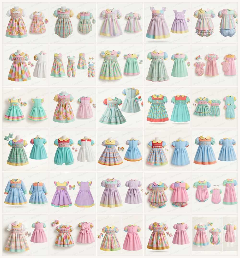 Texas Milestone Birthday & Portrait Hand-Smocked Dresses