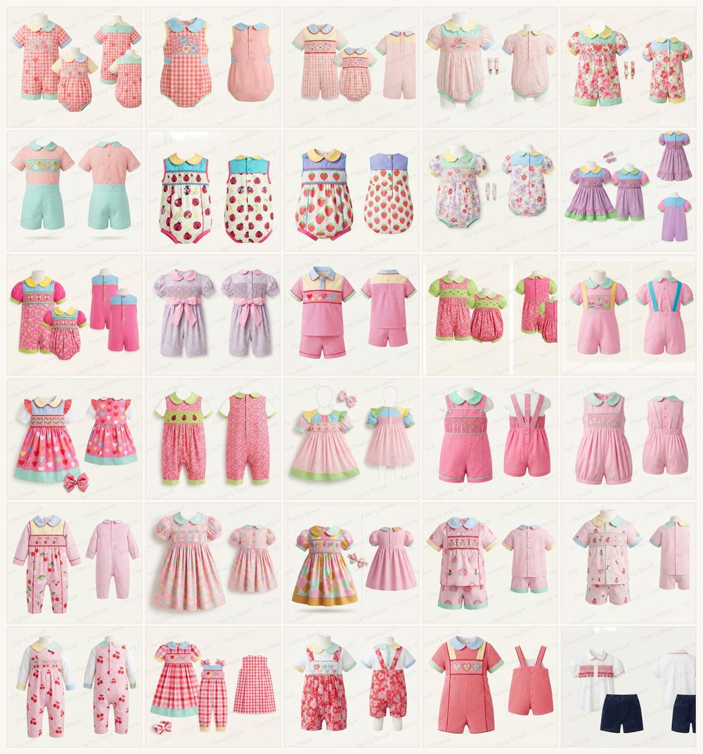 Coordinating Boys & Sibling Rose Pastel Sets