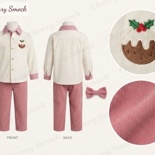 Cherrysmock Christmas Boys Machine-Applique Holiday Set – UK Collection #B07 (CS-UK-CHRISTMAS-B07)
