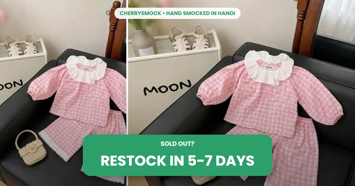 Kids daily set with lace collar, ready to ship in 5 to 7 days