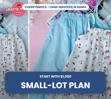 Two string smocked girls dress for a $1,000 kids boutique starter plan