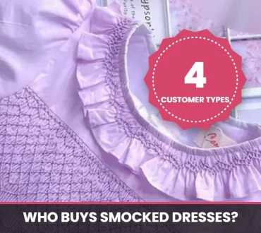 Pink geometric smocked princess dress and the four customer types who buy it
