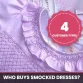 Pink geometric smocked princess dress and the four customer types who buy it